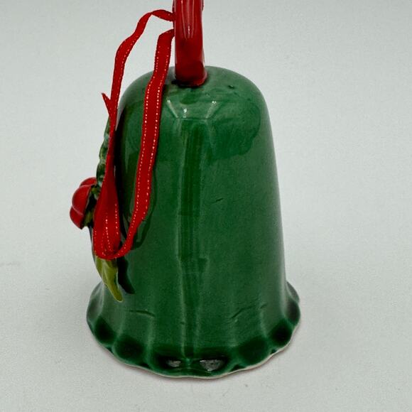 Vintage Holt Howard Ceramic Holly Berry Christmas Bell Signed 1964 Japan - Picture 10 of 11